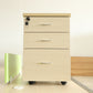 Contemporary Style Vertical Filing Cabinet Engineered Wood Filing Cabinet on Wheels