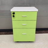 Contemporary Style Vertical Filing Cabinet Engineered Wood Filing Cabinet on Wheels