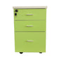 Contemporary Style Vertical Filing Cabinet Engineered Wood Filing Cabinet on Wheels