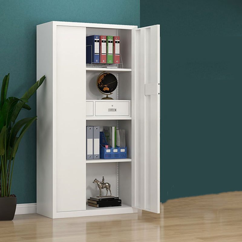 Contemporary File Cabinets Metal Frame Vertical File Cabinet with Lock Clearhalo 'Filing Cabinets' 'filling_cabinets' 'furn' 'furn_filling_cabinets' 'Furniture' 'Office Furniture' 5884332