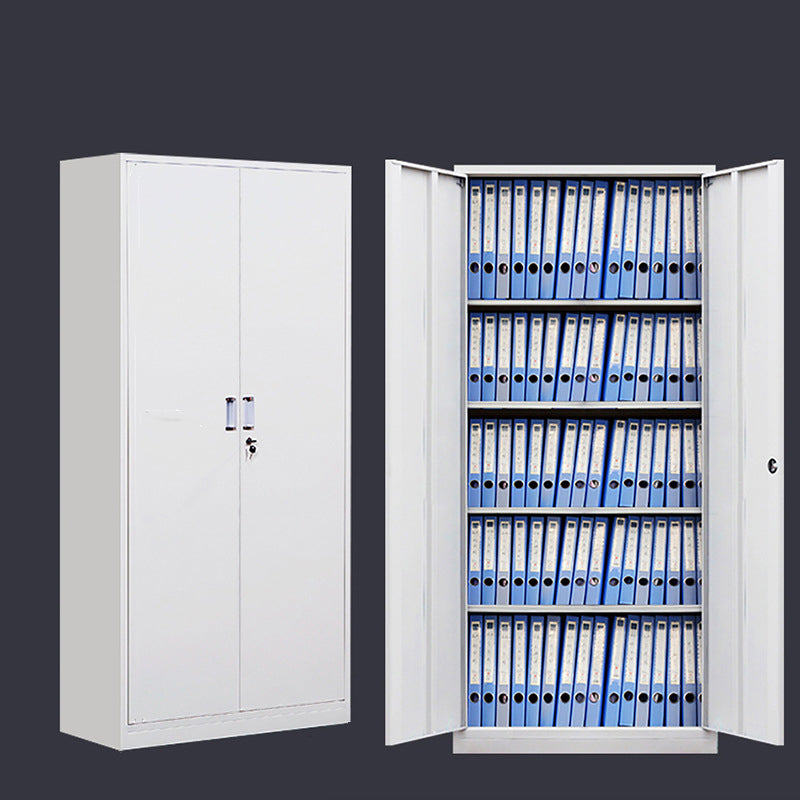 Archivo de metal de gabinete vertical moderno con estantes de almacenamiento