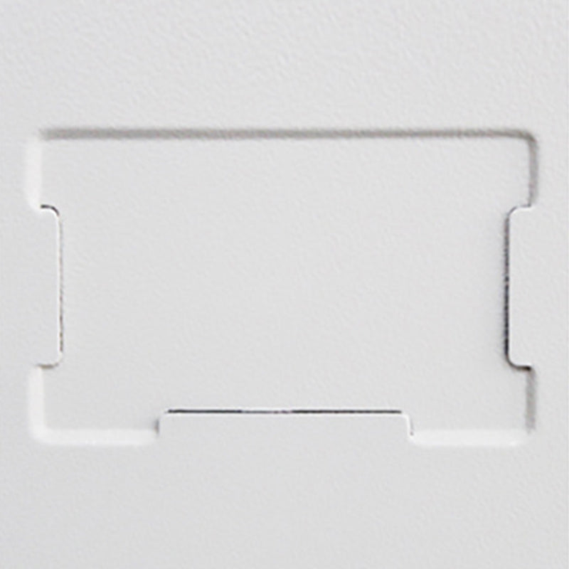 Archivo de metal de gabinete vertical moderno con estantes de almacenamiento