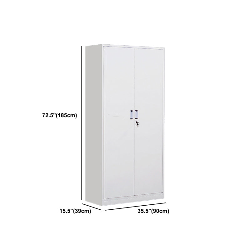 Archivo de metal de gabinete vertical moderno con estantes de almacenamiento