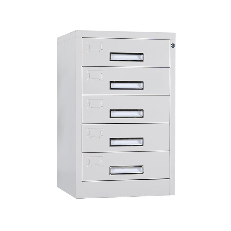File Cabinet Metal Light Gray Vertical Locking Drawers File Cabinet for Office 5 Clearhalo 'Filing Cabinets' 'filling_cabinets' 'furn' 'furn_filling_cabinets' 'Furniture' 'Office Furniture' 5884374