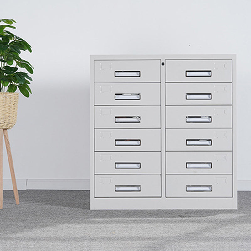 File Cabinet Metal Light Gray Vertical Locking Drawers File Cabinet for Office Clearhalo 'Filing Cabinets' 'filling_cabinets' 'furn' 'furn_filling_cabinets' 'Furniture' 'Office Furniture' 5884376