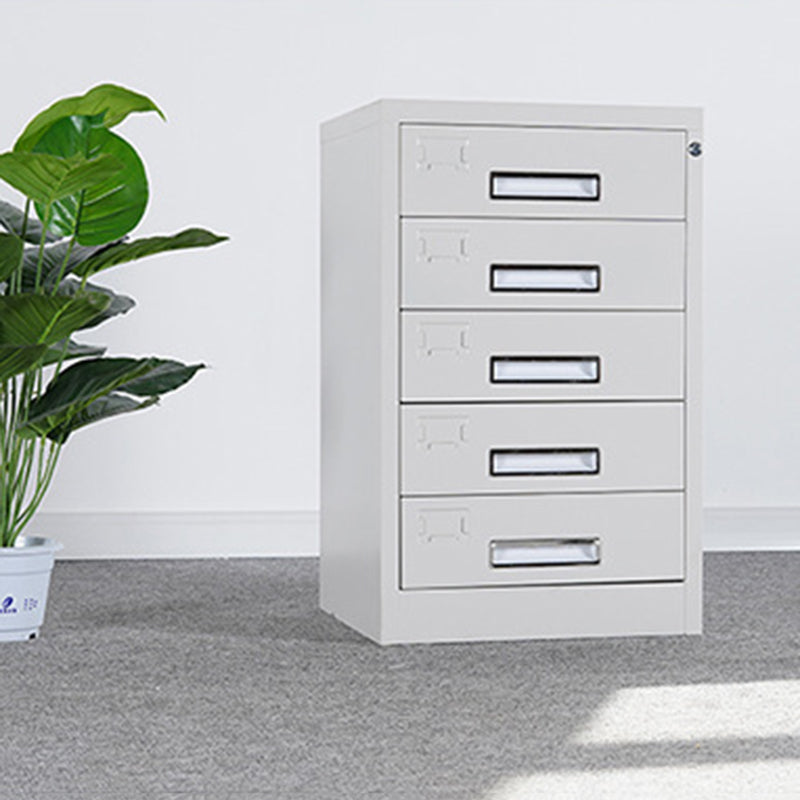 File Cabinet Metal Light Gray Vertical Locking Drawers File Cabinet for Office Clearhalo 'Filing Cabinets' 'filling_cabinets' 'furn' 'furn_filling_cabinets' 'Furniture' 'Office Furniture' 5884384