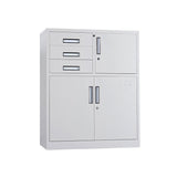File Cabinet Metal Light Gray Vertical Locking Drawers File Cabinet for Office Clearhalo 'Filing Cabinets' 'filling_cabinets' 'furn' 'furn_filling_cabinets' 'Furniture' 'Office Furniture' 5884385