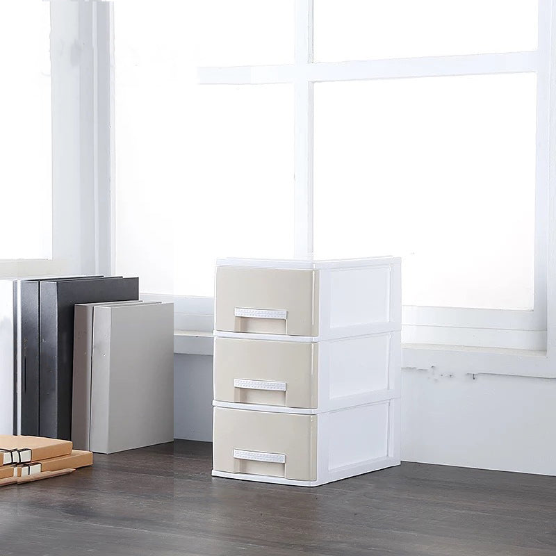 Plástico de gabinete moderno con cajones que archivan para la oficina en casa