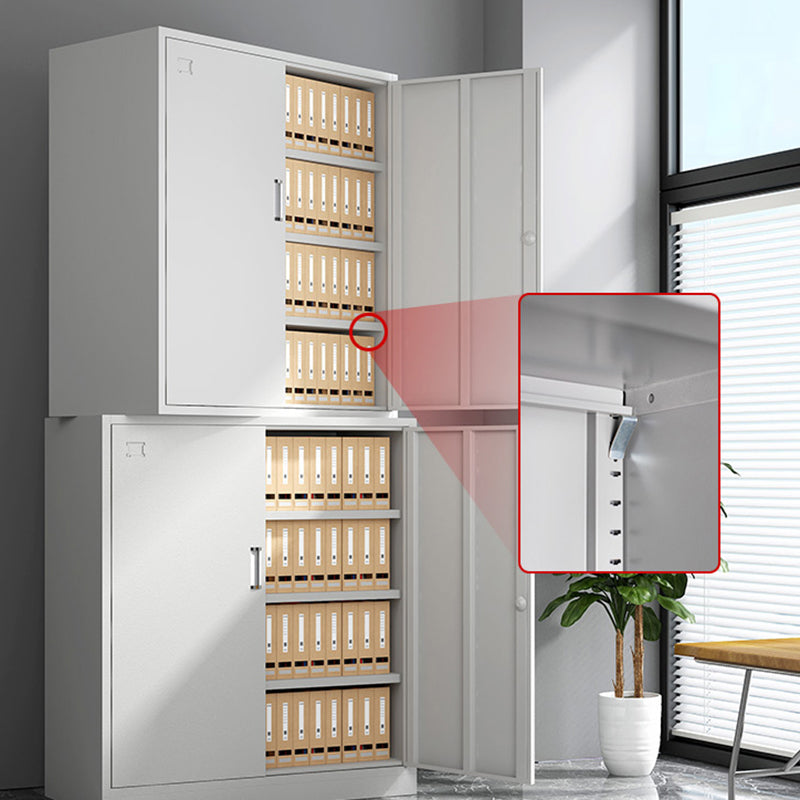 Contemporary File Cabinets Metal Frame Solid Color Fireproof Vertical File Cabinet Office Clearhalo 'Filing Cabinets' 'filling_cabinets' 'furn' 'furn_filling_cabinets' 'Furniture' 'Office Furniture' 5884657