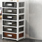 Modern Acrylic Cabinet Drawers and Pedestal Filing Cabinet for Home Office