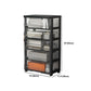 Modern Acrylic Cabinet Drawers and Pedestal Filing Cabinet for Home Office