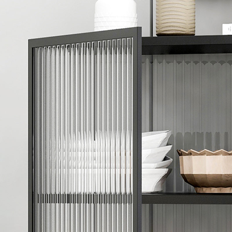 Metal moderno panoramica per le porte in vetro armadio per soggiorno