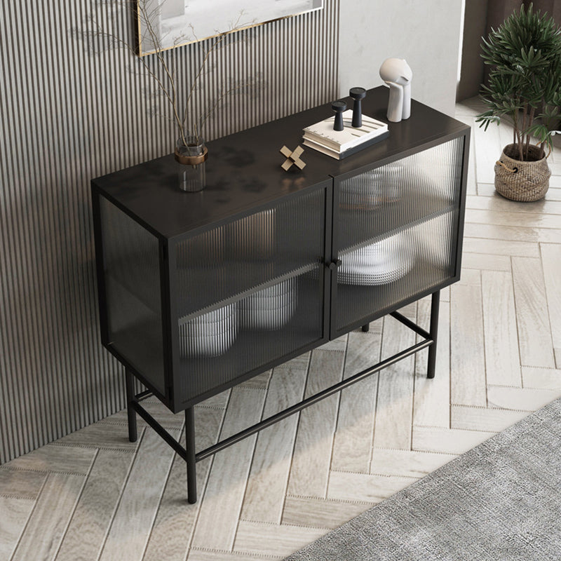 35"H Display Cabinet Glass Door Storage Cabinet for Living Room Clearhalo 'Display & China Cabinets' 'display_china_cabinets' 'furn' 'furn_display_china_cabinets' 'Furniture' 'Kitchen & Dining Furniture' 5884944