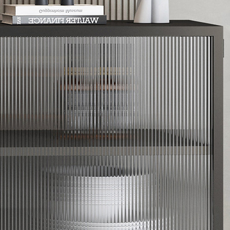 35"H Display Cabinet Glass Door Storage Cabinet for Living Room Clearhalo 'Display & China Cabinets' 'display_china_cabinets' 'furn' 'furn_display_china_cabinets' 'Furniture' 'Kitchen & Dining Furniture' 5884949