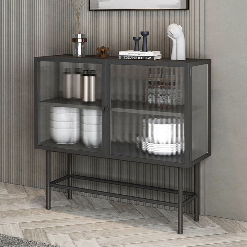 35"H Display Cabinet Glass Door Storage Cabinet for Living Room Clearhalo 'Display & China Cabinets' 'display_china_cabinets' 'furn' 'furn_display_china_cabinets' 'Furniture' 'Kitchen & Dining Furniture' 5884950