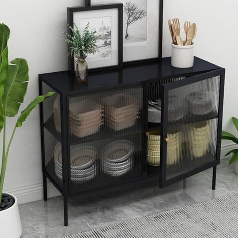 Armadio da 30,7 "h per la porta di vetro armadio per soggiorno per soggiorno