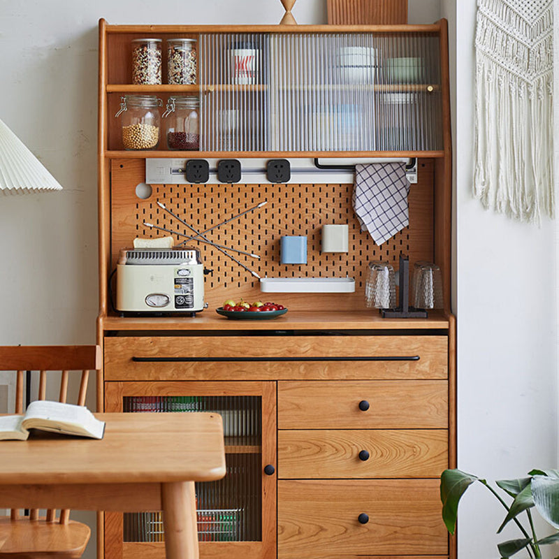 69 "H hokkast moderne glazen deur dineren hok voor keuken