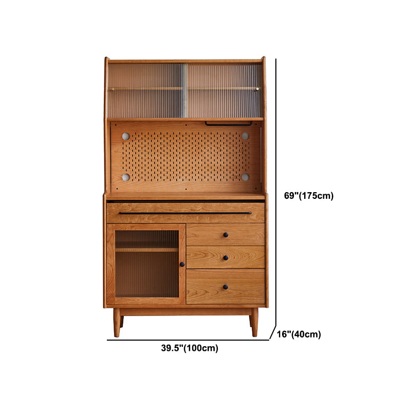 69 "Hutch mobile Hutch moderno da pranzo in vetro moderno per cucina