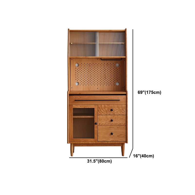 69 "Hutch mobile Hutch moderno da pranzo in vetro moderno per cucina