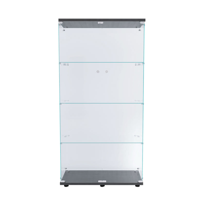 温かいガラスのキュリオキャビネットベッドルーム用のモダンディスプレイキャビネット、64 "h x 14.5" w