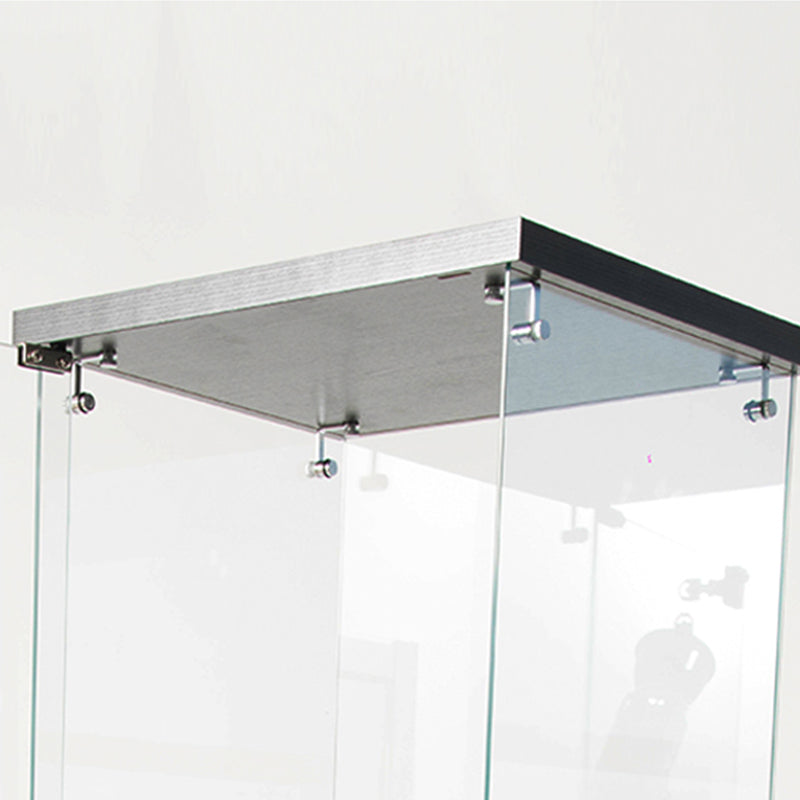 温かいガラスのキュリオキャビネットベッドルーム用のモダンディスプレイキャビネット、64 "h x 14.5" w