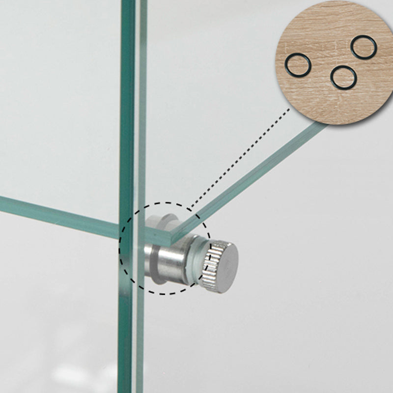 温かいガラスのキュリオキャビネットベッドルーム用のモダンディスプレイキャビネット、64 "h x 14.5" w