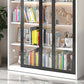 Modern Metal Storage Cabinet Glass Doors Display Cabinet with Lighting Clearhalo 'Display & China Cabinets' 'display_china_cabinets' 'furn' 'furn_display_china_cabinets' 'Furniture' 'Kitchen & Dining Furniture' 5885142