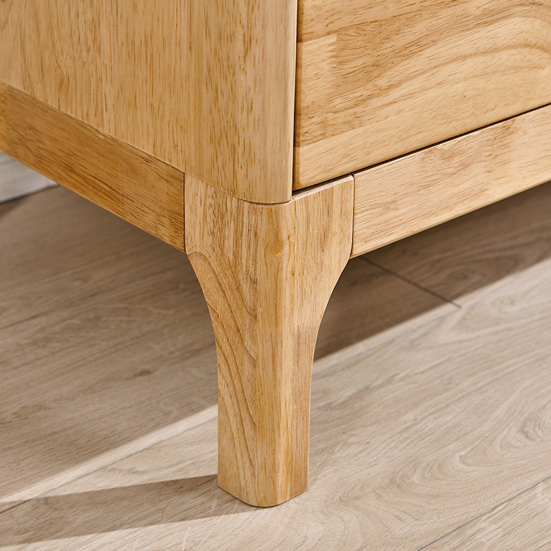 Oak mobile moderno mobile in vetro armadio display con cassetto per soggiorno