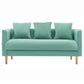 Linen Sofa Tuxedo Arm Tight Back 23.62" Wide Sofa for 3 people Green Clearhalo 'furn' 'furn_sofas' 'Furniture' 'Living Room Furniture' 'Sofa' 'sofas' 5889005