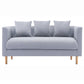 Linen Sofa Tuxedo Arm Tight Back 23.62" Wide Sofa for 3 people Light Gray Clearhalo 'furn' 'furn_sofas' 'Furniture' 'Living Room Furniture' 'Sofa' 'sofas' 5889007