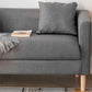 Linen Sofa Tuxedo Arm Tight Back 23.62" Wide Sofa for 3 people Clearhalo 'furn' 'furn_sofas' 'Furniture' 'Living Room Furniture' 'Sofa' 'sofas' 5889011