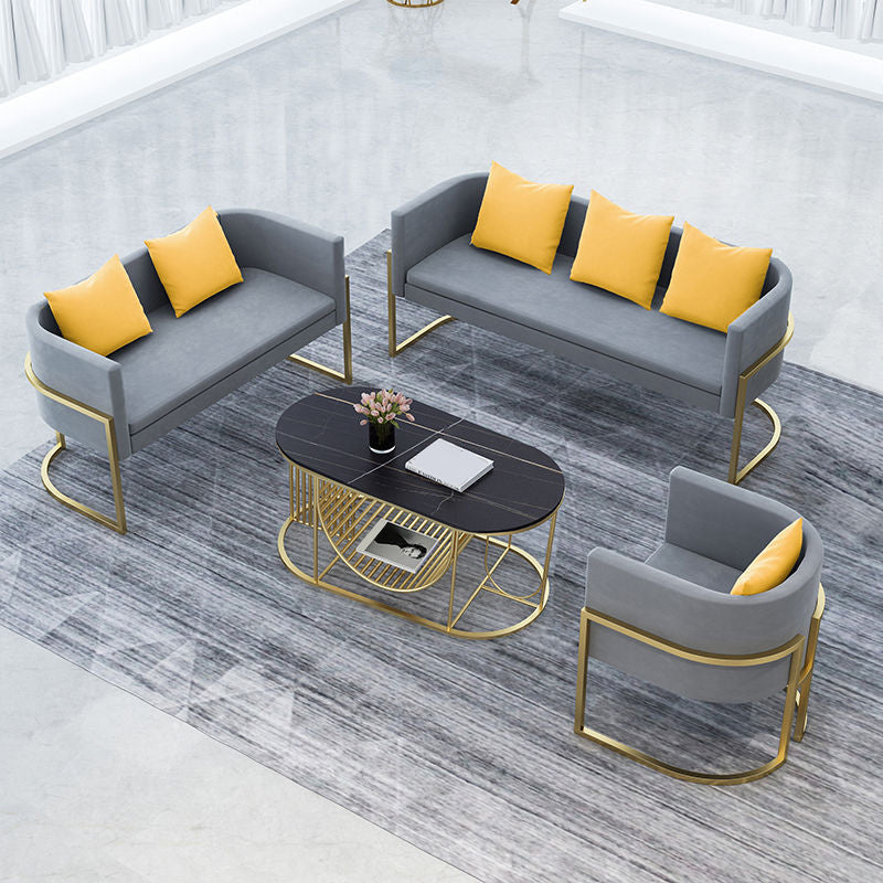 Smoking -Arm -Sofa 24,80 "W x 28,35" H Velvet Sofa Standard -Sofa