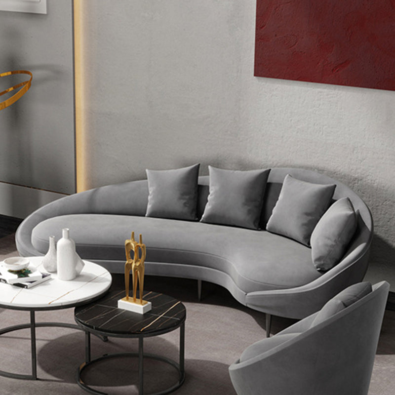 Gefällt mir Armsofa Samtkrümmungssofa für Wohnzimmer, Wohnung