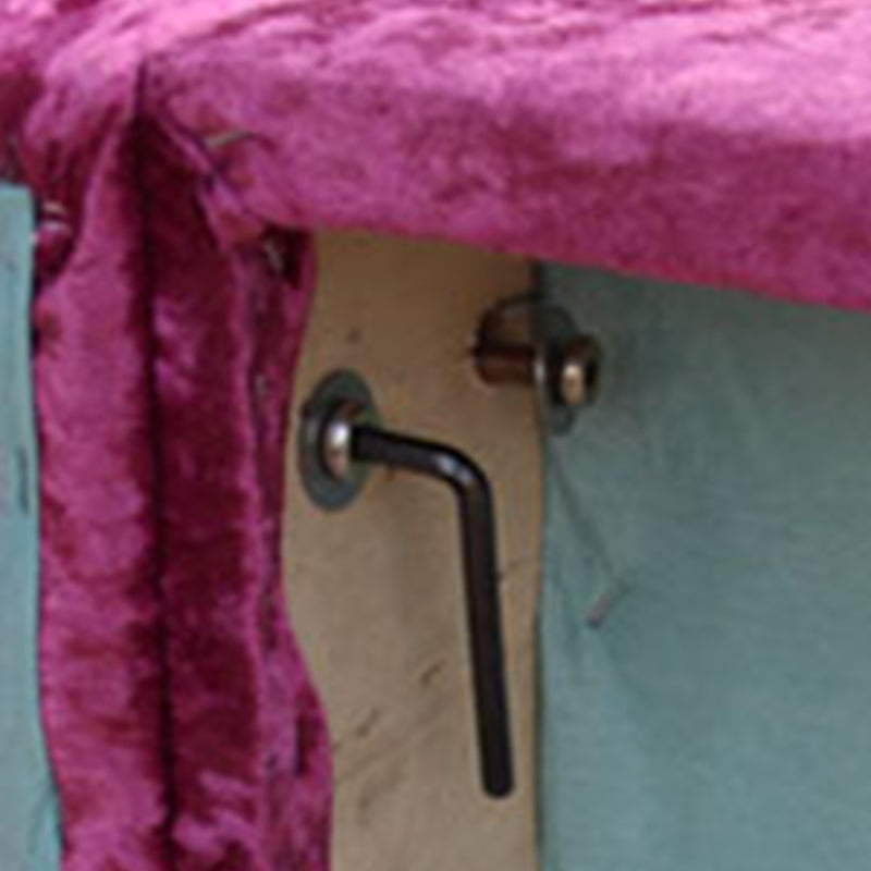 Tufted Split-Back Sofa Velvet Flared Arm Curved Sofa 33.46 inch High