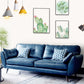 33.46" Flared Arm Sofa with Tufted Split-Back Sofa, Blue Genuine Leather