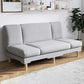 Fabric Modern Tight Back Sofa 31.49" High Armless Sofa for Living Room