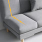 Fabric Modern Tight Back Sofa 31.49" High Armless Sofa for Living Room