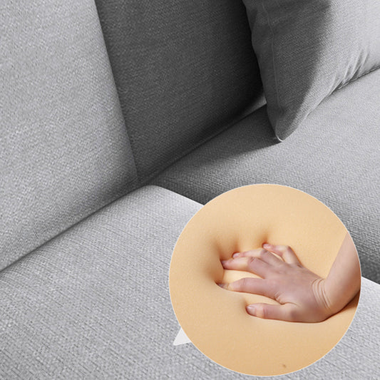 Stoff moderne enge Rückensofa 31.49 "hohes armloses Sofa für Wohnzimmer