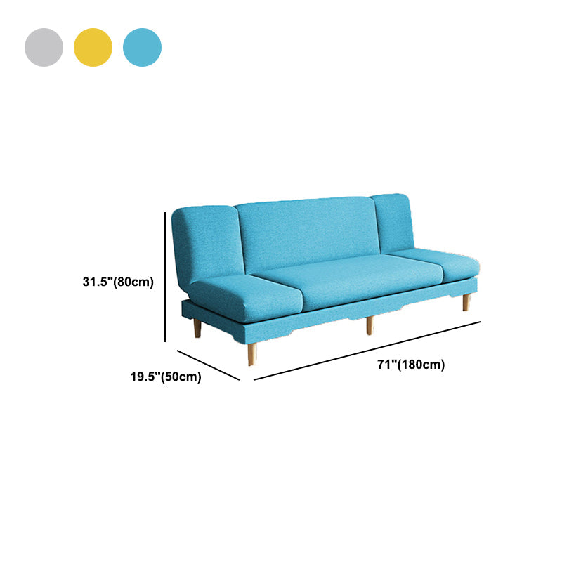 Fabric Modern Tight Back Sofa 31.49" High Armless Sofa for Living Room