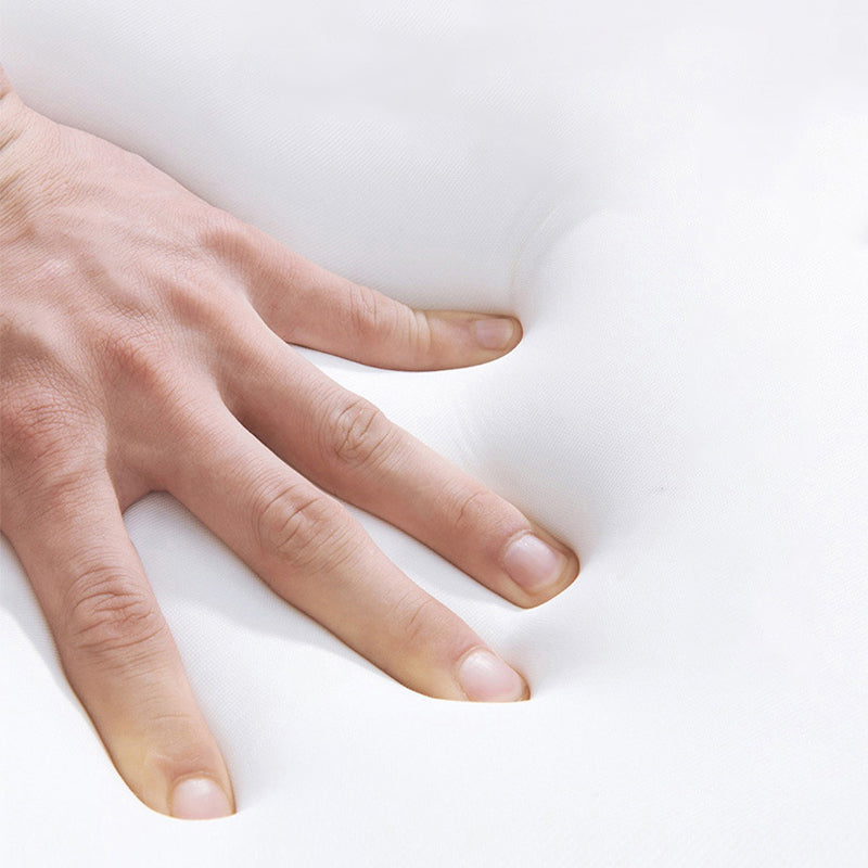 Canapé canapé en cuir en faux cuir beige / gris avec oreillers de boîtier