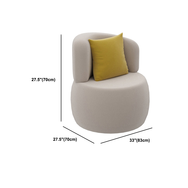 Canapé canapé en cuir en faux cuir beige / gris avec oreillers de boîtier