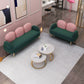Contemporary Curved Sofa 32.67" High Statement Sofa in Green