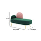 Contemporary Curved Sofa 32.67" High Statement Sofa in Green