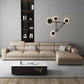 Contemporary L-Shape Sectional Cushion Back Adjustable Sectional