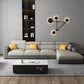 Contemporary L-Shape Sectional Cushion Back Adjustable Sectional