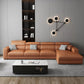 Contemporary L-Shape Sectional Cushion Back Adjustable Sectional