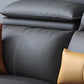 Contemporary Faux Leather L-Shape Sectional with Chaise and Square Arms Clearhalo 'furn' 'furn_sectionals' 'Furniture' 'Living Room Furniture' 'Sectionals' 5889375