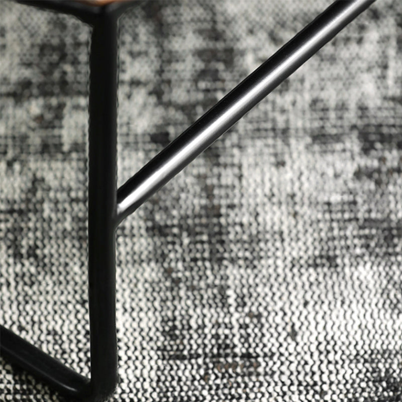 Contemporary Faux Leather Armless with Pillow Pillow Back Parsons Chair