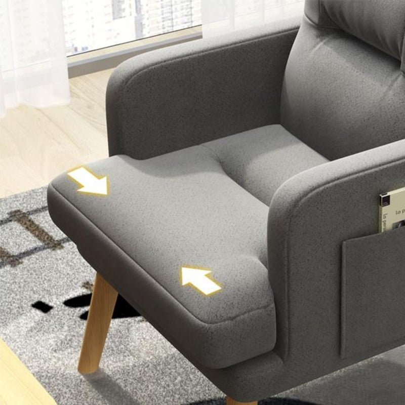 Contemporary Bonded Leather Arms Included Basic Four Leg Accent Chair Clearhalo 'Accent Chairs' 'accent_chairs' 'Chairs & Seating' 'furn' 'furn_accent_chairs' 'Furniture' 'Living Room Furniture' 5889422