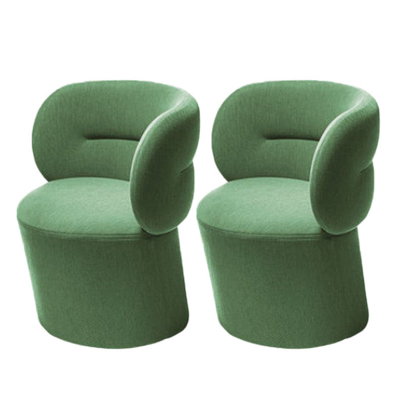 Stile nordico con sede a sedile in tessuto Sedia Parsons fissa senza braccio